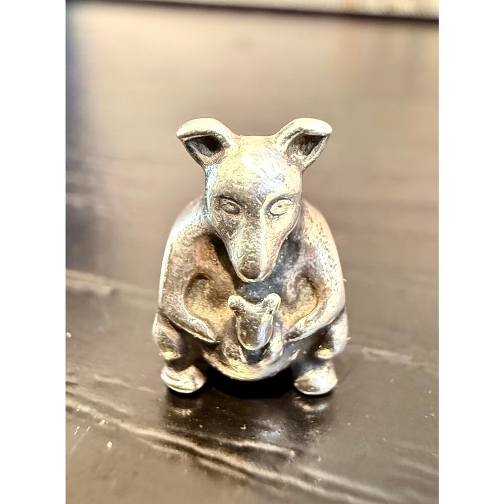 Authentic Pandora S925 ALE Kangaroo With Joey Charm Sterling Silver